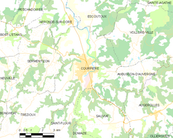 Map commune FR insee code 63125